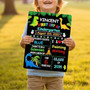 Roar into School - Dino School Board Sign for Mini Explorers