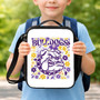 Custom Floral Mascot Lunch Bag - Middle School Spirit Style Lunch Box Bag