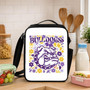 Custom Floral Mascot Lunch Bag - Middle School Spirit Style Lunch Box Bag