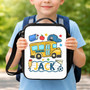 Personalized School Bus Lunch Bag - Cute Kids Back To School Style Lunch Box Bag Personalized School Bus Lunch Bag - Cute Kids Back To School Style Lunch Box Bag