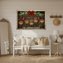 Christmas Family Tree Canvas - Custom Family Name Holiday Décor