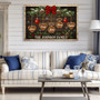 Christmas Family Tree Canvas - Custom Family Name Holiday Décor