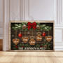 Christmas Family Tree Canvas - Custom Family Name Holiday Décor