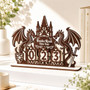 Dragon Book Read Tracker - Fantasy Reader Library Decor