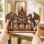 Dragon Book Read Tracker - Fantasy Reader Library Decor