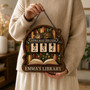 Floral Cat Book Read Tracker - Cozy Reader Shelf Decor