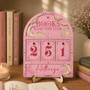 Mystical Book Read Tracker - Moon Sun Library Decor