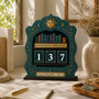 Personalized Book Read Tracker - Wooden Library Shelf Decor