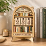 Personalized Floral Book Read Tracker - Flower Reader Shelf Decor