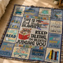 Cat Lover Book Blanket - Reading Gift for Bookworms