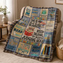 Cat Lover Book Blanket - Reading Gift for Bookworms