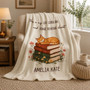 Cat Mom Book Lover Blanket - Cozy Reader Gift