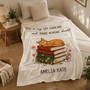 Cat Mom Book Lover Blanket - Cozy Reader Gift