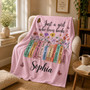Just a Girl Who Loves Books Blanket - Personalized Gift
