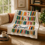 Personalized Book Lover Blanket - Custom Reader Gift