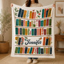 Personalized Book Lover Blanket - Custom Reader Gift