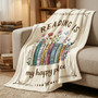 Reading Is My Happy Place Blanket - Cozy Gift for Book Lovers