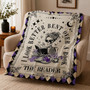 Spicy Reader Blanket - Gothic Skeleton Book Lover Gift