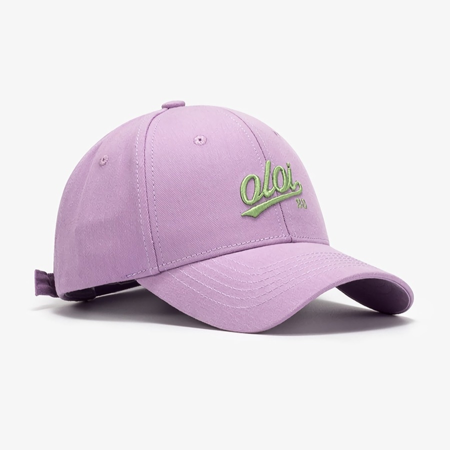 Summer New Fashion 8 Colors Letter Three-Dimensional Embroidery Outdoor Bent Eaves Adjustable Shaded Baseball Cap 56-59Cm