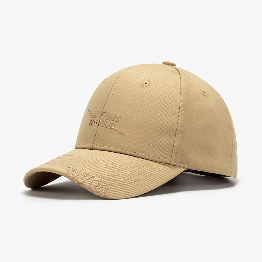 Summer New Fashion 7 Colors Letter 'We' Embroidery All-Matched Outdoor Bent Eaves Adjustable Sun Protection Baseball Cap 56-59Cm