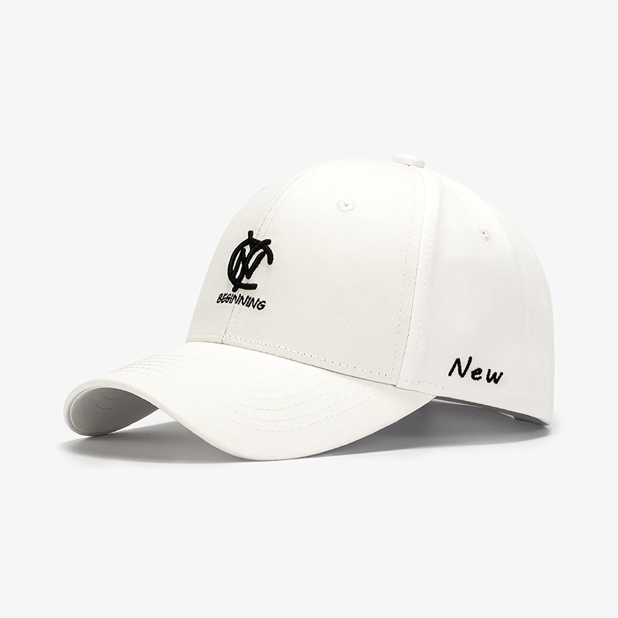 Spring Summer New 9 Colors Letter Embroidery Bent Eaves Outdoor Adjustable Shaded Baseball Cap 56-59Cm