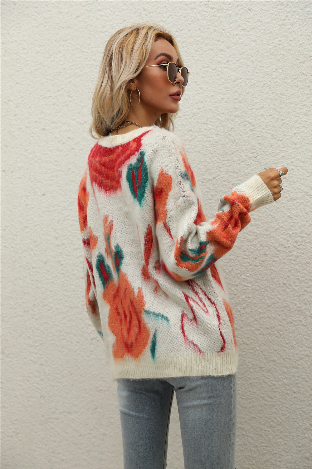 Winter New Tie-Dye Stretch Knitted Stylish Sweater