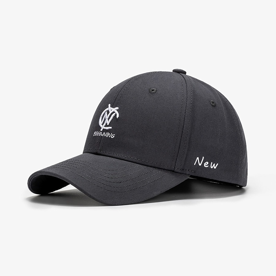 Spring Summer New 9 Colors Letter Embroidery Bent Eaves Outdoor Adjustable Shaded Baseball Cap 56-59Cm