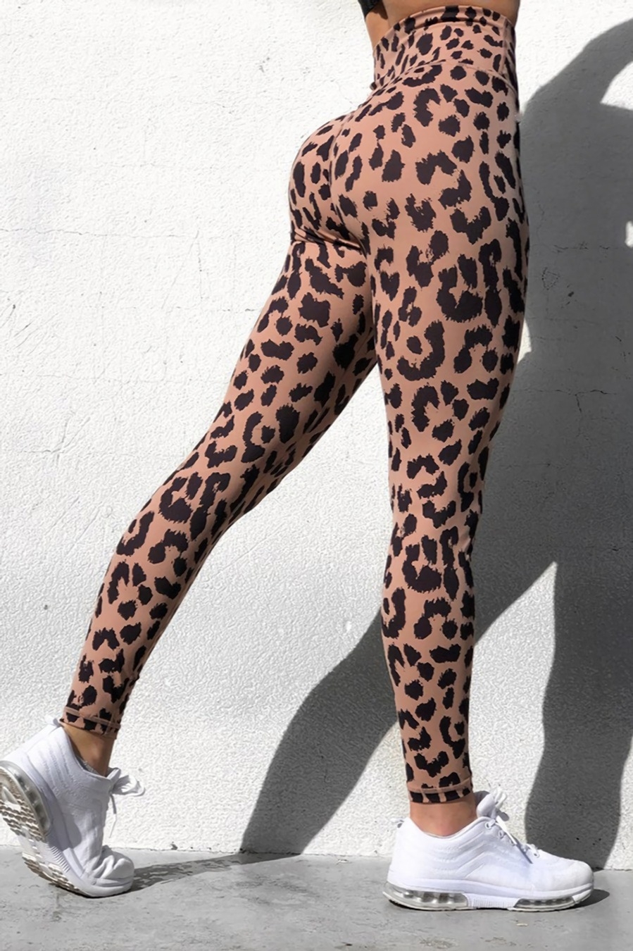 S-2Xl Spring & Summer New Plus Size Leopard Printing Stretch High Waist Stylish Sexy Leggings