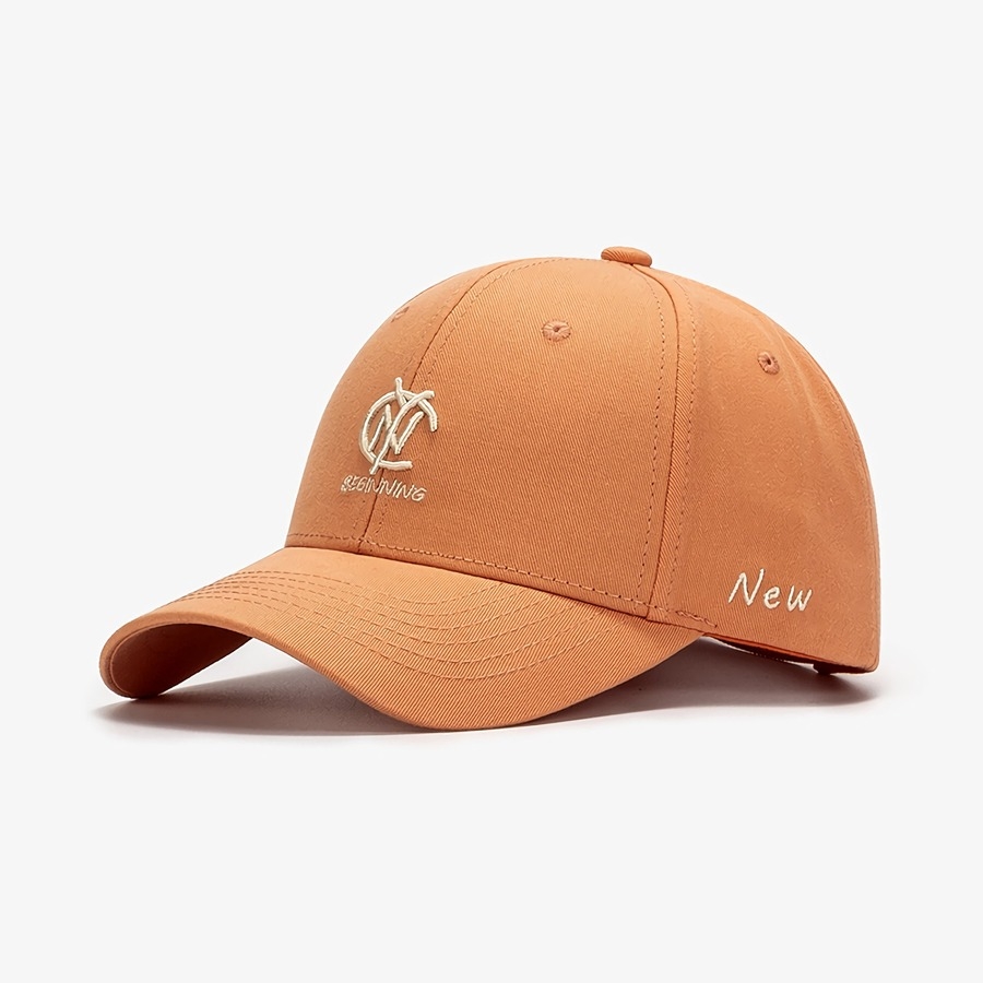 Spring Summer New 9 Colors Letter Embroidery Bent Eaves Outdoor Adjustable Shaded Baseball Cap 56-59Cm