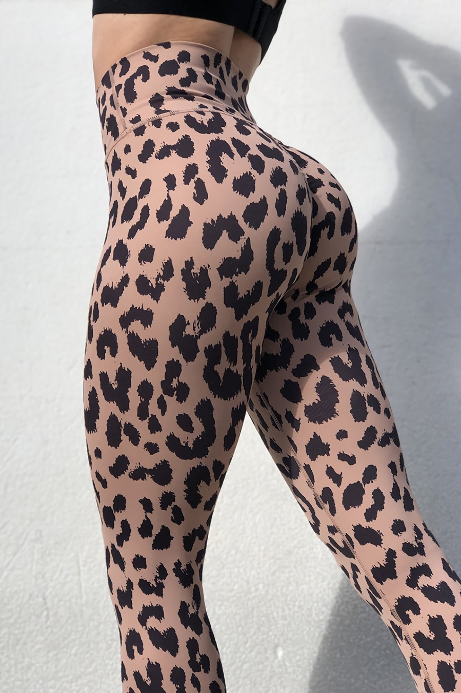 S-2Xl Spring & Summer New Plus Size Leopard Printing Stretch High Waist Stylish Sexy Leggings