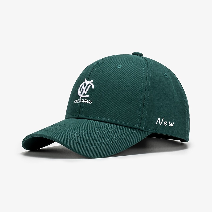 Spring Summer New 9 Colors Letter Embroidery Bent Eaves Outdoor Adjustable Shaded Baseball Cap 56-59Cm