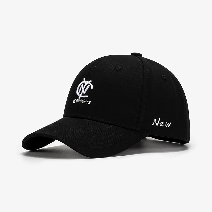 Spring Summer New 9 Colors Letter Embroidery Bent Eaves Outdoor Adjustable Shaded Baseball Cap 56-59Cm