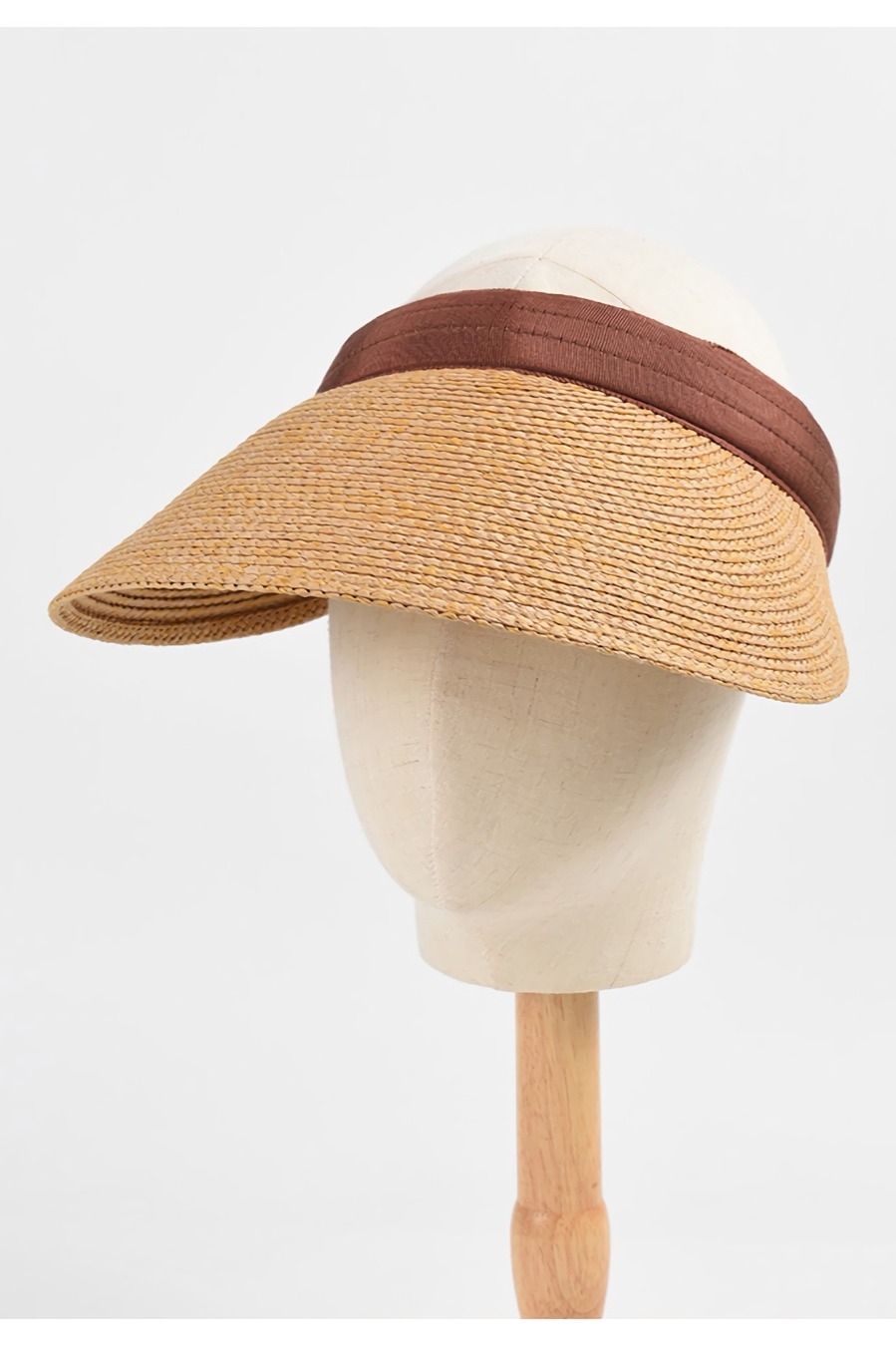 One Pc Summer New 3 Colors Beach Empty Top Raffia Sun Protection Casual Big Eaves Holiday Style Straw Hat 56-58Cm