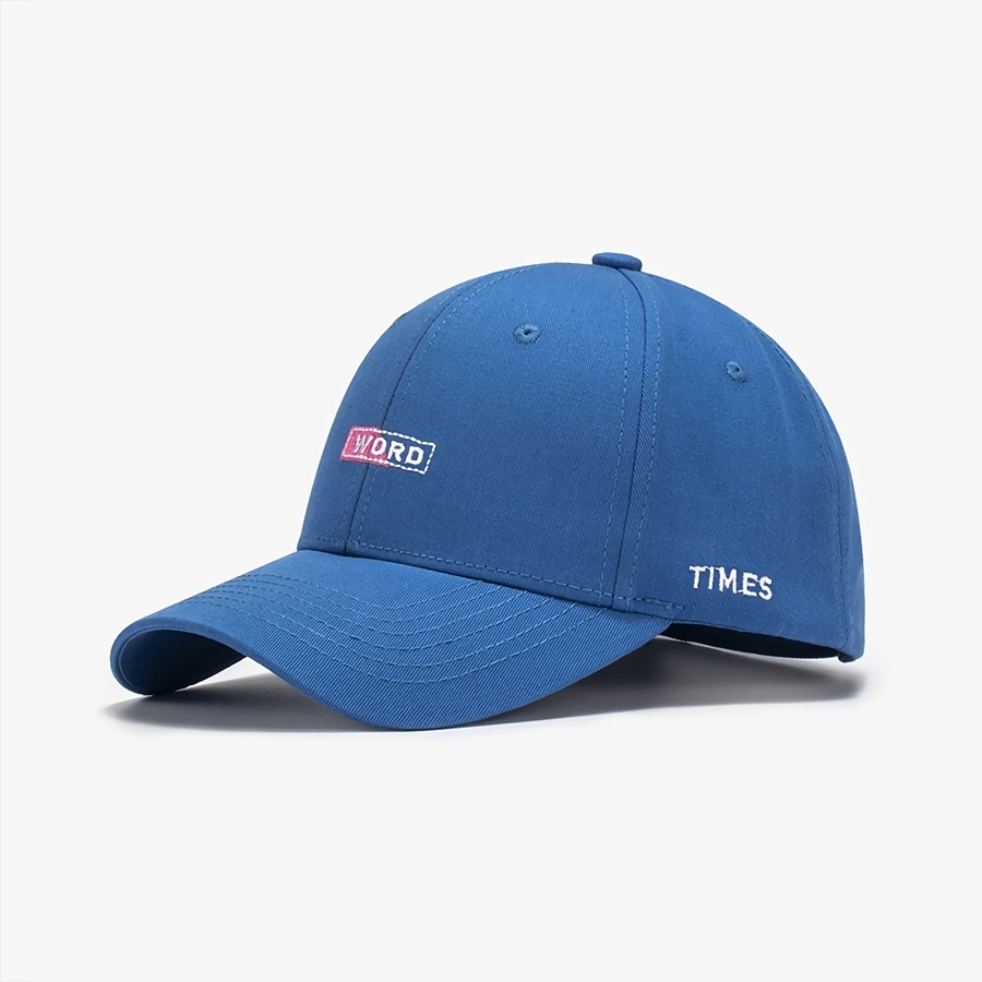 Summer New Fashion 9 Colors Letter "Word" Embroidery Outdoor All-Matched Adjustable Shaded Baseball Cap 56-59Cm