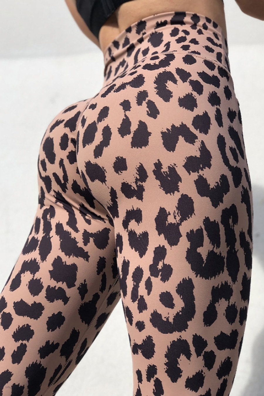 S-2Xl Spring & Summer New Plus Size Leopard Printing Stretch High Waist Stylish Sexy Leggings