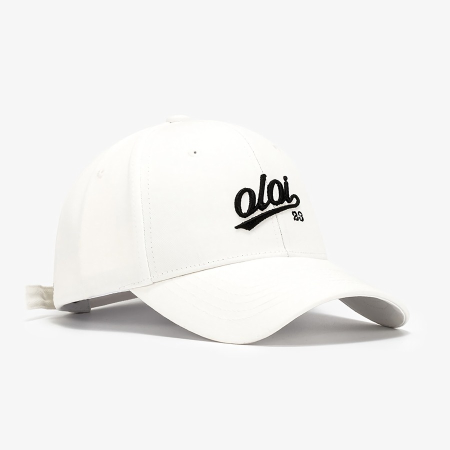 Summer New Fashion 8 Colors Letter Three-Dimensional Embroidery Outdoor Bent Eaves Adjustable Shaded Baseball Cap 56-59Cm