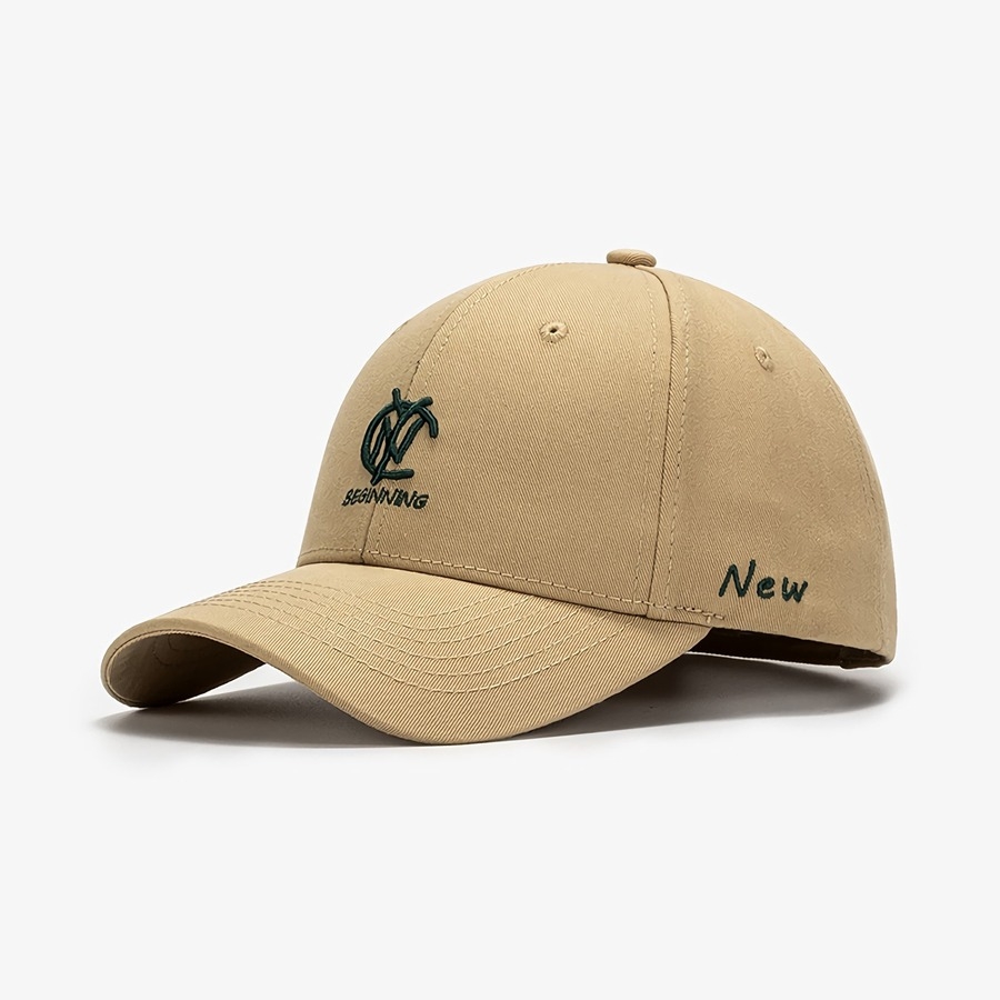 Spring Summer New 9 Colors Letter Embroidery Bent Eaves Outdoor Adjustable Shaded Baseball Cap 56-59Cm