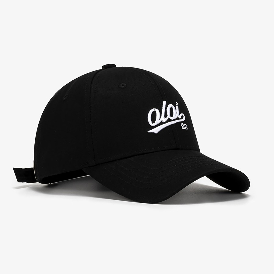 Summer New Fashion 8 Colors Letter Three-Dimensional Embroidery Outdoor Bent Eaves Adjustable Shaded Baseball Cap 56-59Cm