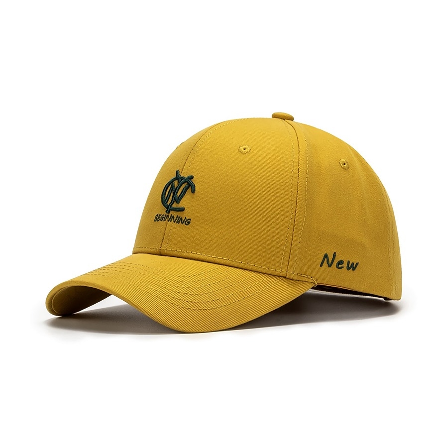 Spring Summer New 9 Colors Letter Embroidery Bent Eaves Outdoor Adjustable Shaded Baseball Cap 56-59Cm