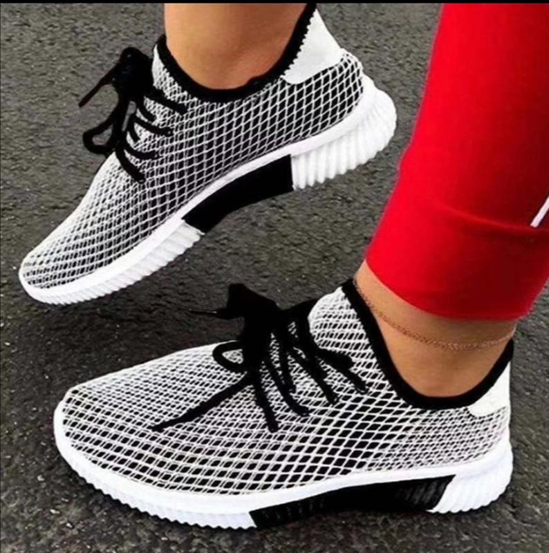 New Two Colors Breathable Lace-Up Stylish Sports Sneakers