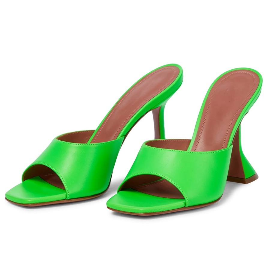 Summer New 3 Colors Solid Color Peep Toe Stylish High-Heel Sandals(Heel Height:9Cm)