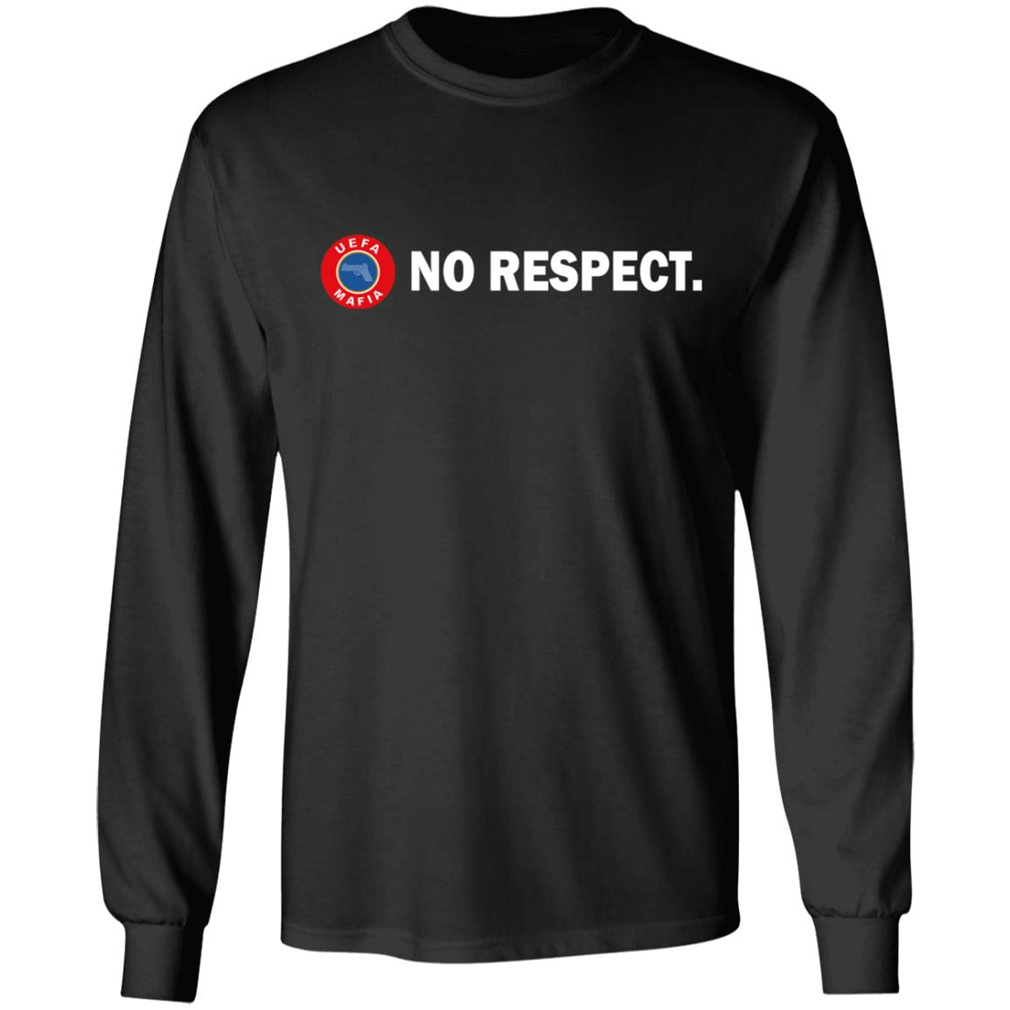Uefa Mafia No Respect Graphic Design Printed Casual Daily Basic 