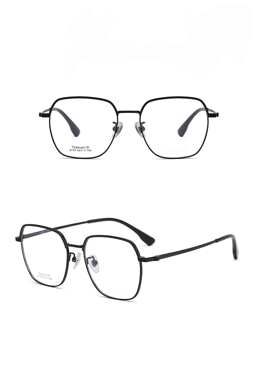 One Pc New Stylish Four Colors Square Shape Metal Frame Glasses