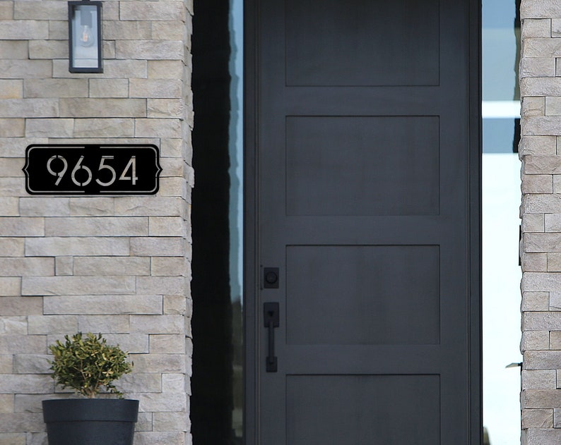 Address Sign-Metal Address Sign-Address Plaque-Metal Address Plaque-Number Sign-Outdoor Sign-House Number Sign-House Sign