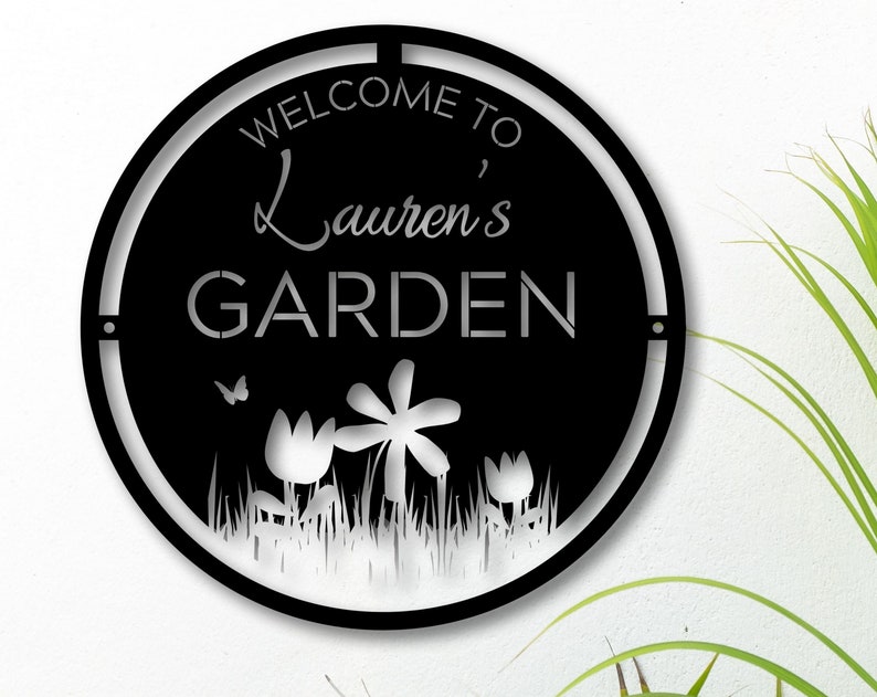 Garden Sign-Fresh Produce Sign-Gift For Gardener-Garden Sign-Metal Sign-Outdoor Metal Sign-Personalized Garden Sign-Farmhouse Sign