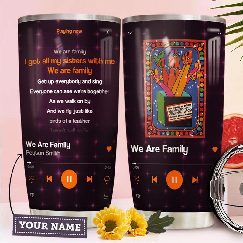 Disco Music Sisters Personalized Stainless Steel Tumbler 20Oz