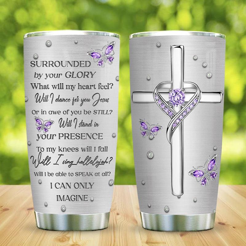 Jewelry Butterfly Faith Stainless Steel Tumbler 20Oz