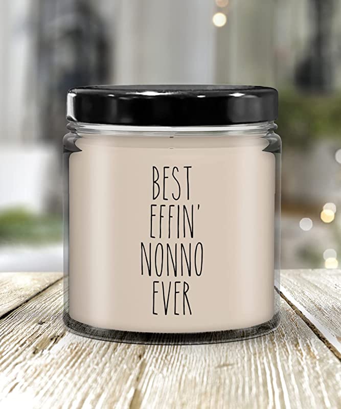 Gift for Nonno Best Effin' Nonno Ever Candle 9oz Vanilla Scented Soy Wax Blend Candles Funny Coworker Gifts