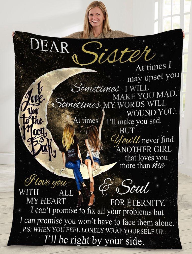 Dear Sister I Love You To The Moon And Back Sisters