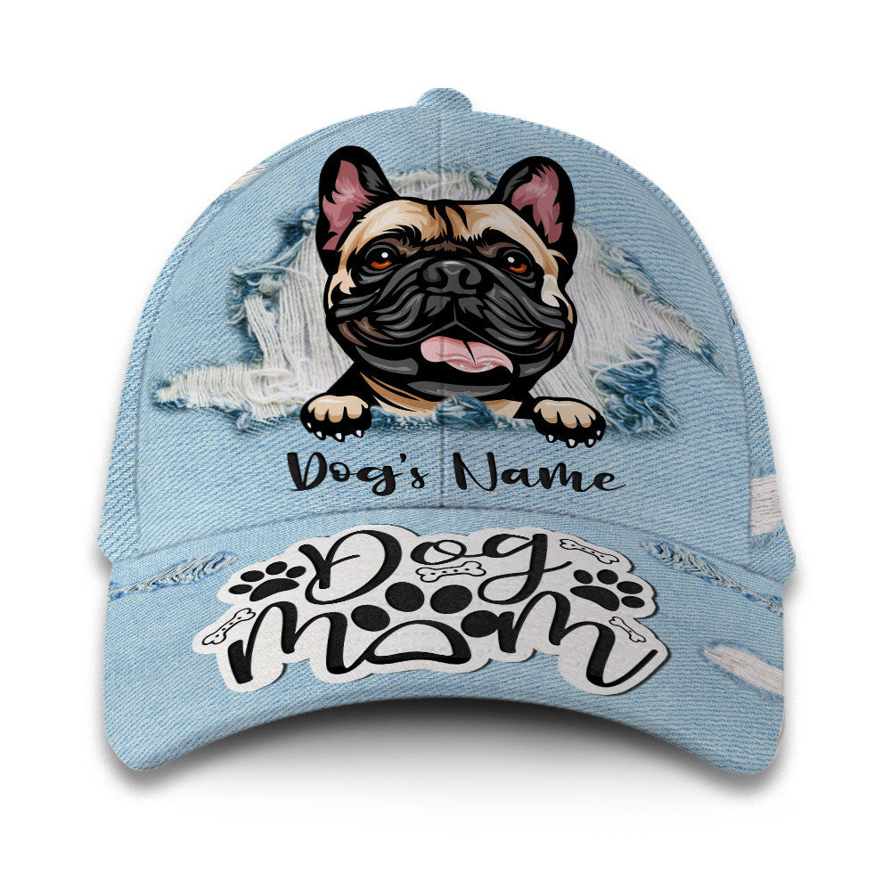 French Bulldog Dog Mom Customized Hat Classic Cap Hat